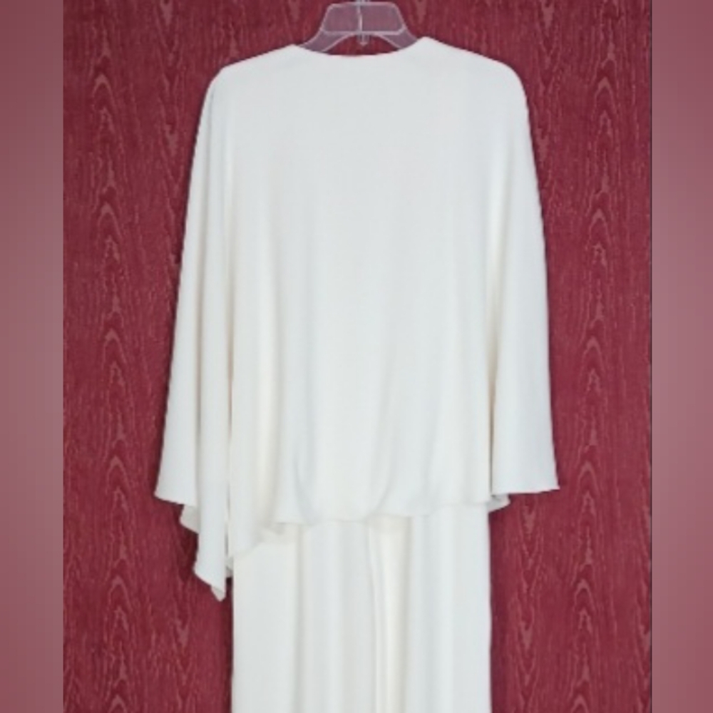 RALPH LAUREN PURPLE LABEL Beige Cape Jumpsuit  Cocktail Dinner Party Women's 6 - Picture 4 of 16